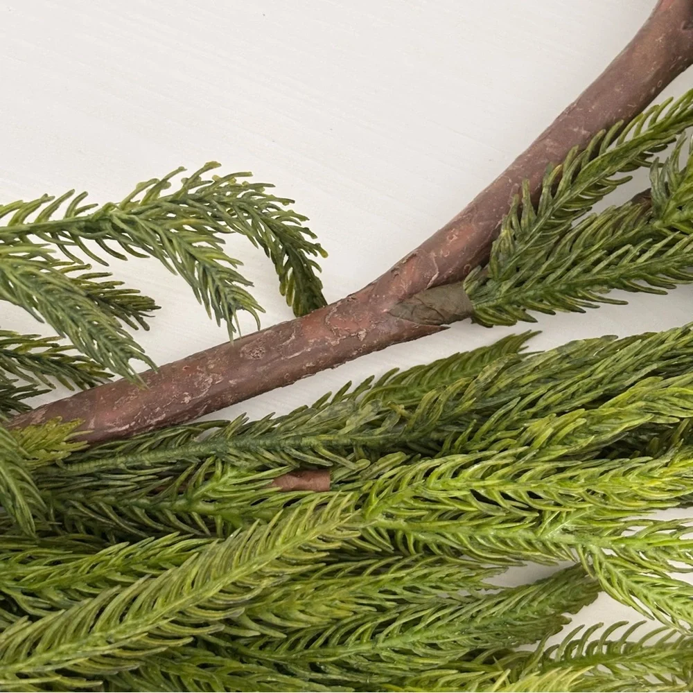 KIRKLANDS Norfolk Pine Natural Touch Garland 5ft NWT